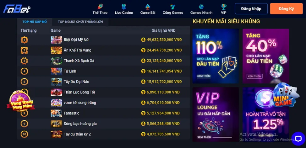 Slot game 78win1 trên app